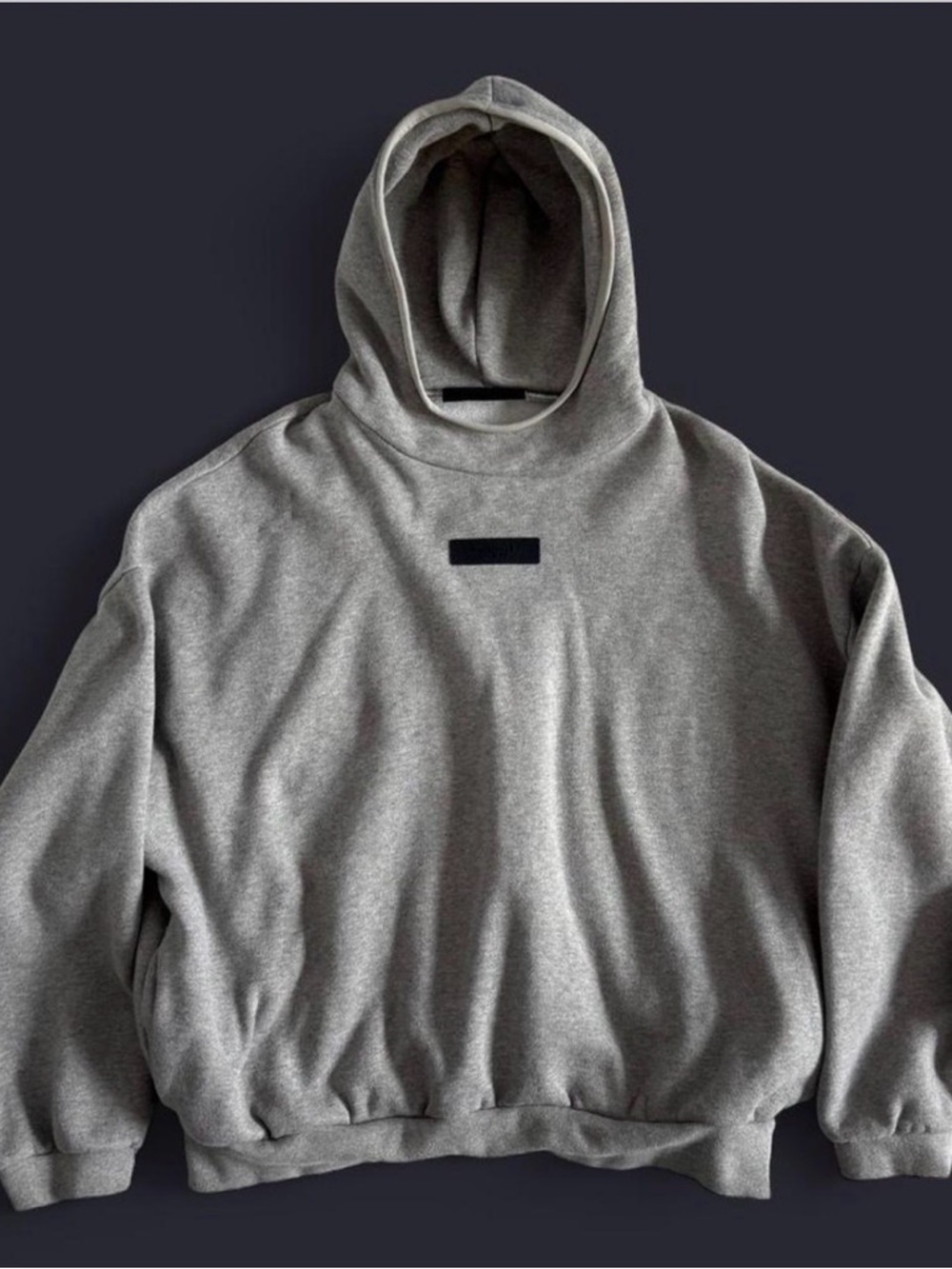 Fear of God Essentials Gray Mockneck Hoodie
